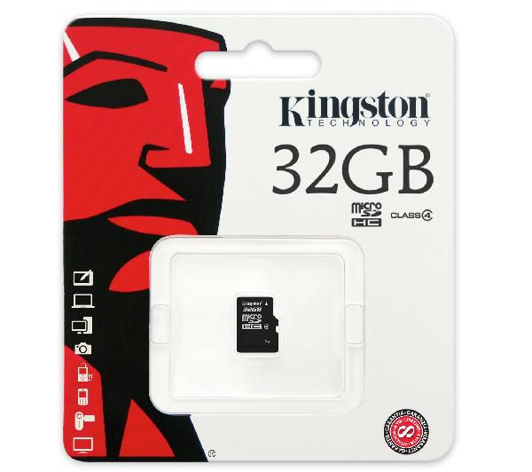 Карта памяти Micro SDHC 8GB Kingston