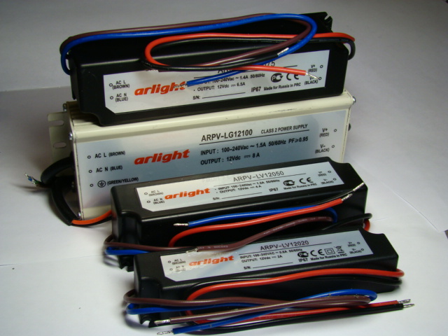 12V,3A,35W пластик герметичный Блок питания
