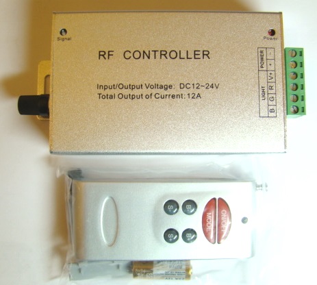 Аудиоконтроллер RGB 12-24V,144-288W RF-ДУ