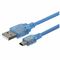 шнур  Mini USB-BM 5p USB-AM экранированный 0.3м