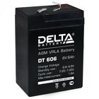 6V, 6Ah  DELTA DT606   70*47*101мм  свинцово-кислотный  аккумулятор