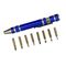 Отвертка-ручка-контейнер для бит 1/8 с битами 