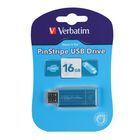 Флешка USB 8GB Verbatim Pin Stripe Blue