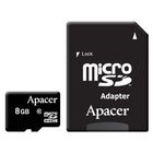 Карта памяти Micro SDHC 8GB Apacer с адаптером