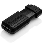 Флешка USB 16GB Verbatim Pin Stripe Black