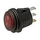 Кнопка 6A,250V,DC-lamp12V 4pin круглая IP65 ф20,2mm