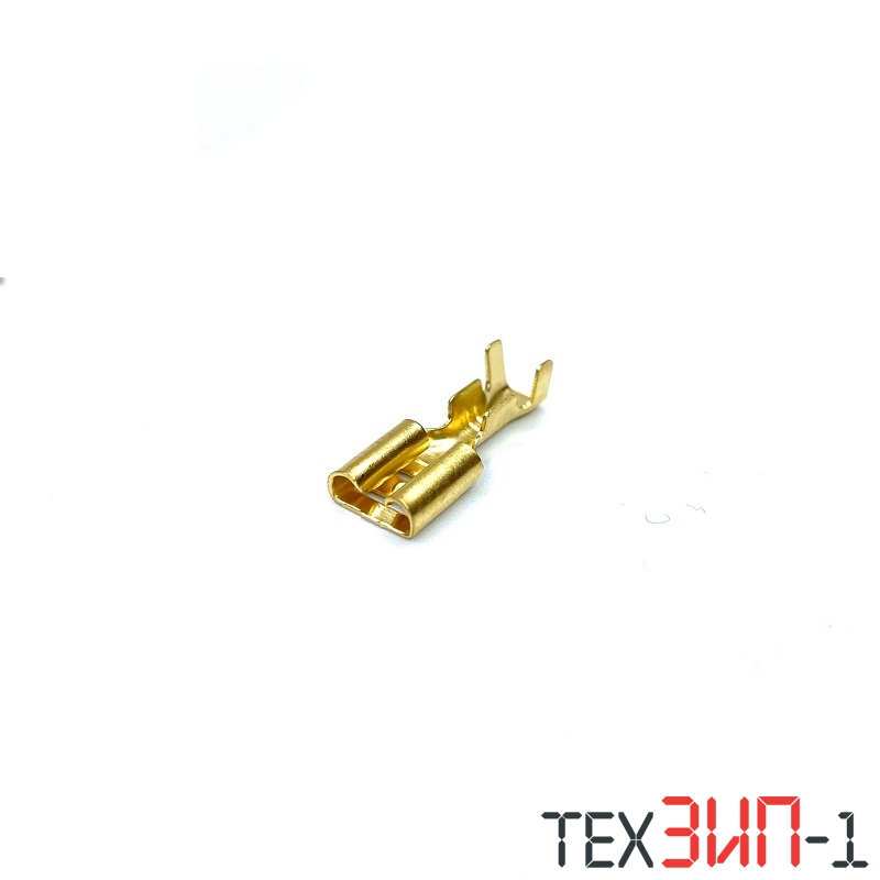 6.3 плоская неизолированная желтая
