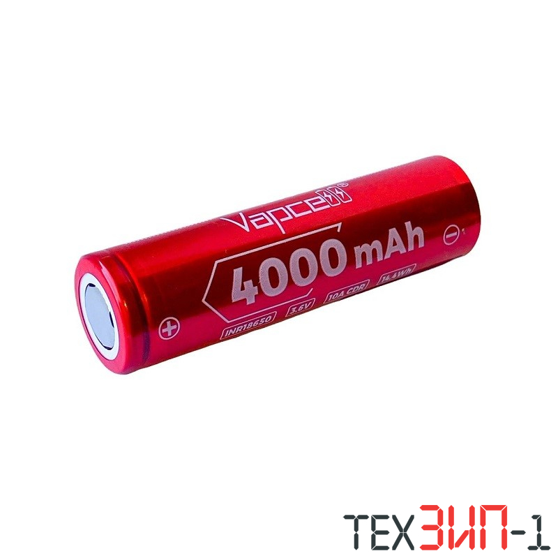 INR18650-N40 без защиты (3.7V, 4000mAh 4A) VAPCELL Аккумулятор