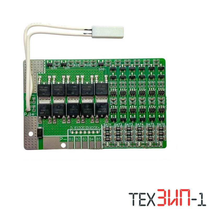 Контроллер заряда LiFePo4 аккумуляторов балансный 6S 40A BMS PCM